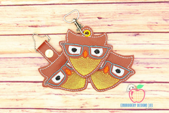 An Embroidery Designer's Review of the Owl Keyfob Design