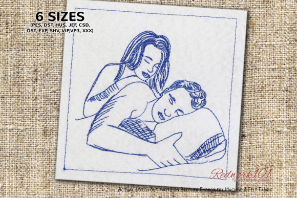 Boy and Girl Snuggle Redwork: A Designer's Honest Review