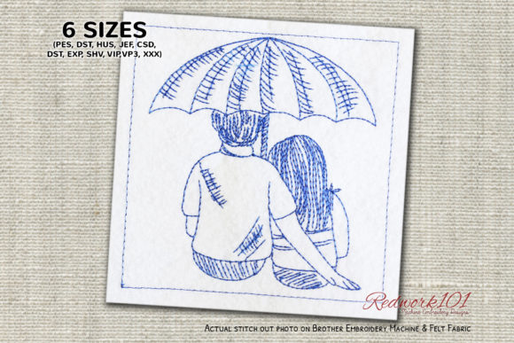 Couple Dating Under Umbrella Redwork: A Designer’s Honest Review