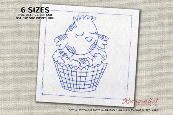Easter Cup Cake Redwork: A Designer's Honest Review