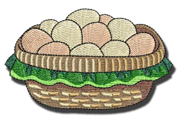 Eggs Basket: A Designer's Review for Seasonal Embroidery