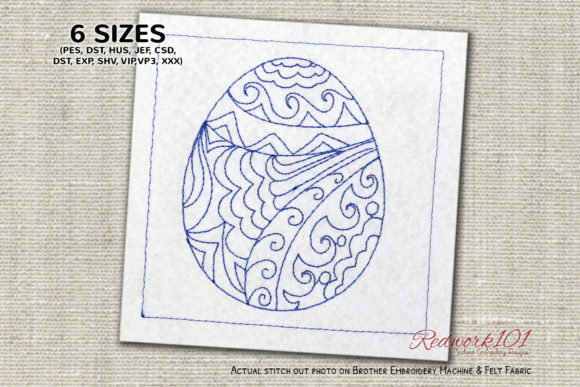 Mandala Easter Egg Pattern Redwork Embroidery Review