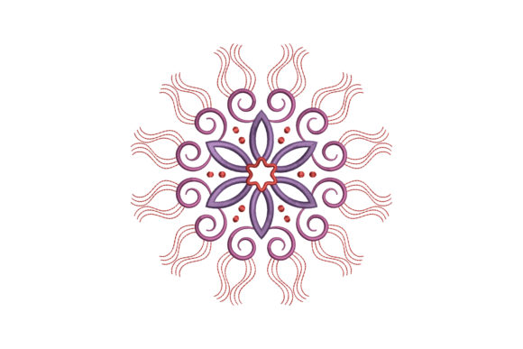 Simple Flower Mandala: A Purple Luxury Statement