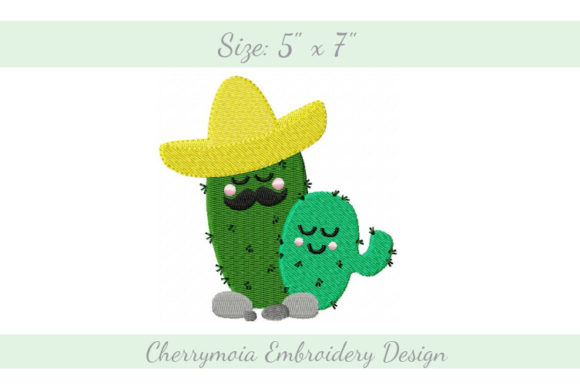Sombrero Cactuses: Summer Holiday Embroidery Review