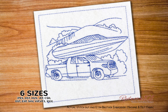 Truck and Boat Machine Embroidery Design Review